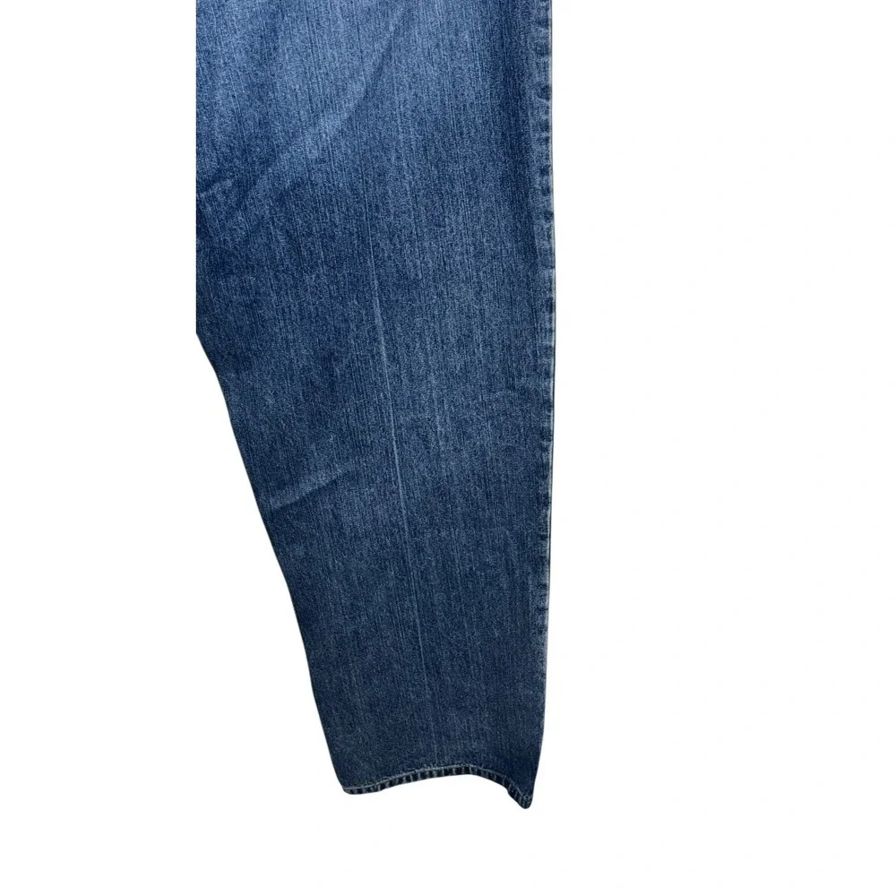 Azzure Men's Jeans Vtg. Y2K Hip Hop Streetwear Baggy Straight Fit Blue Sz. 40X34